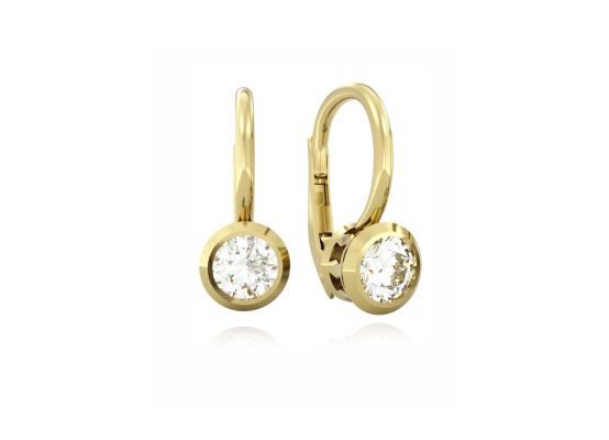 MOISS náušnice ze žlutého zlata