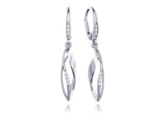 MOISS náušnice z bílého zlata