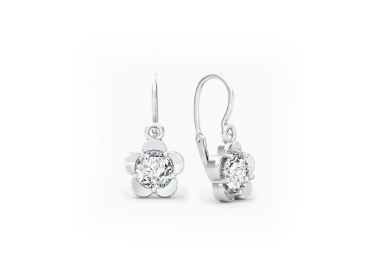 MOISS dětské náušnice z bílého zlata