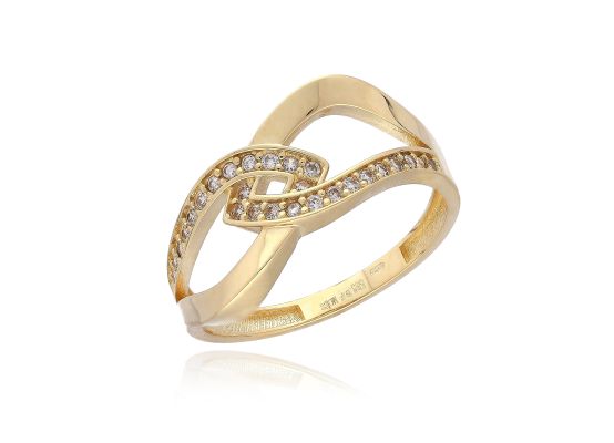 MOISS prsten ze žlutého zlata