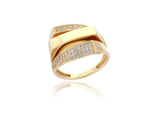 MOISS prsten ze žlutého zlata