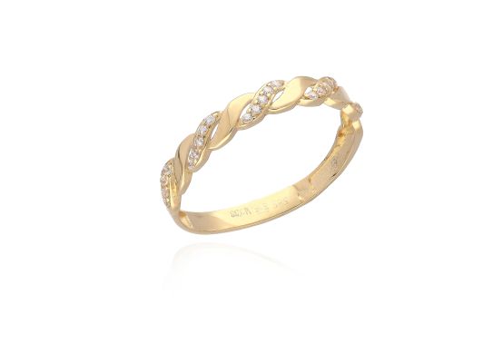 MOISS prsten ze žlutého zlata