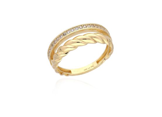 MOISS prsten ze žlutého zlata