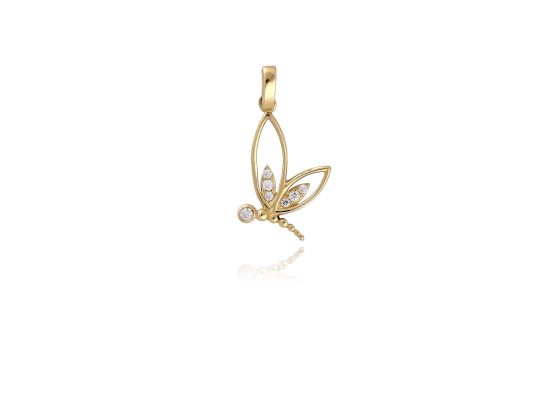 MOISS přívěsek ze žlutého zlata VÁŽKA