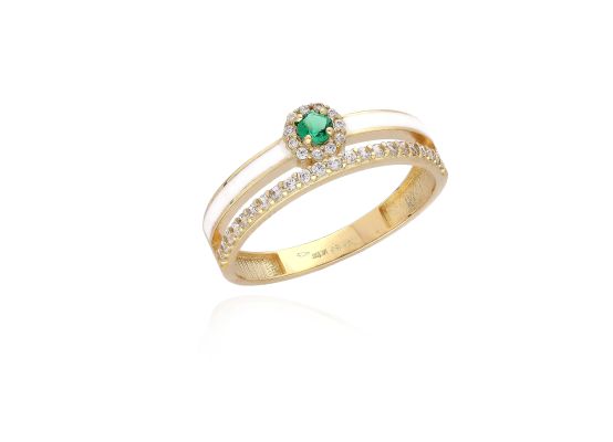 MOISS prsten ze žlutého zlata