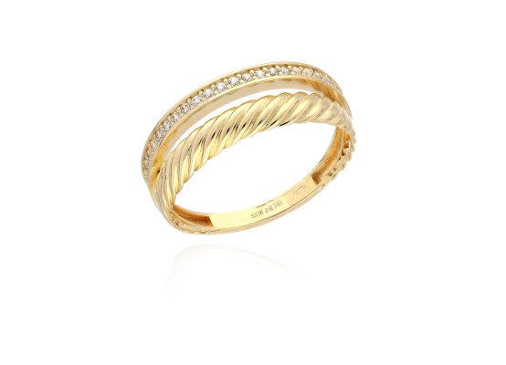 MOISS prsten ze žlutého zlata