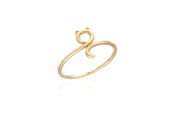 MOISS prsten ze žlutého zlata KOČKA