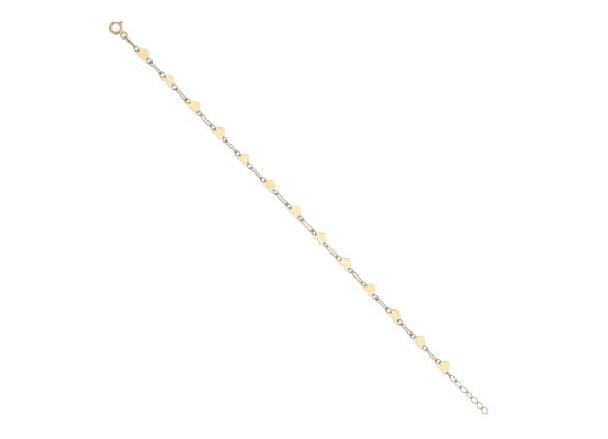 MOISS náramek ze žlutého zlata SRDCE