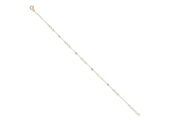 MOISS náramek ze žlutého zlata NEKONEČNO