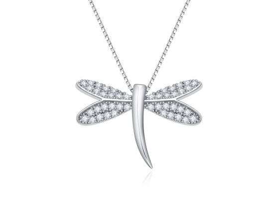 MOISS stříbrný náhrdelník VÁŽKA