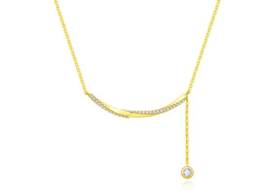 MOISS stříbrný náhrdelník GOLD