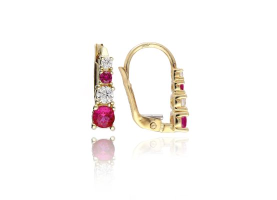 MOISS náušnice ze žlutého zlata