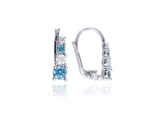 MOISS náušnice z bílého zlata