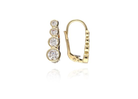 MOISS náušnice ze žlutého zlata