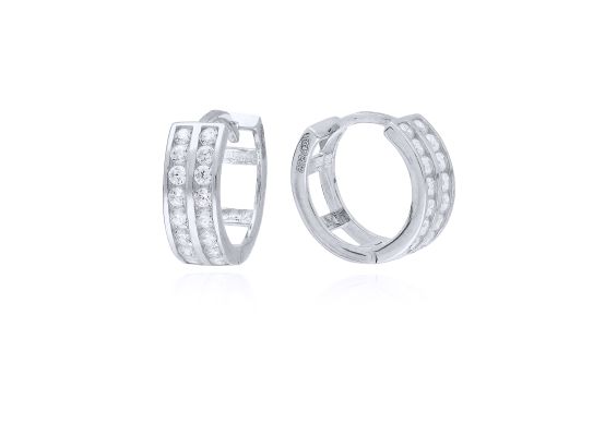 MOISS náušnice z bílého zlata