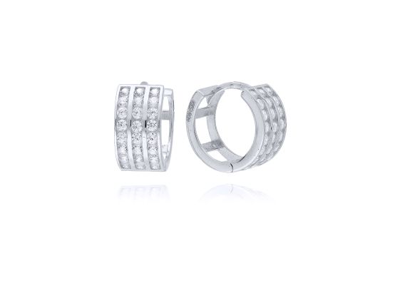 MOISS náušnice z bílého zlata