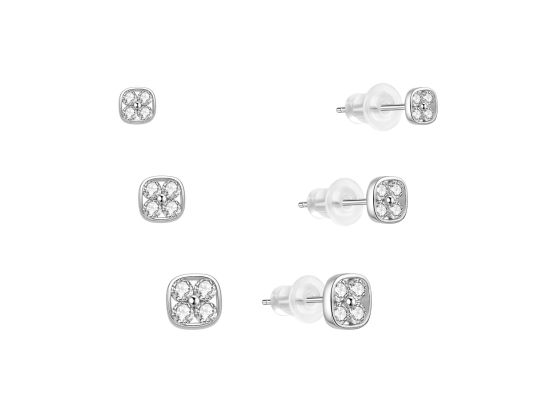 MOISS stříbrné náušnice 4-7mm