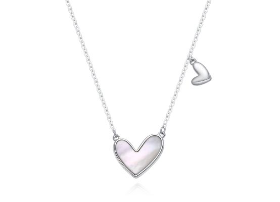 MOISS stříbrný náhrdelník SRDCE
