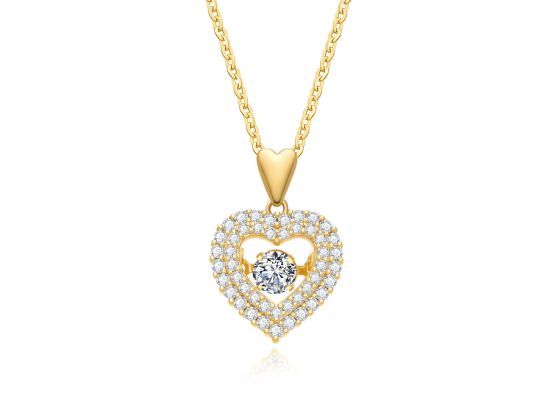 MOISS stříbrný náhrdelník SRDCE