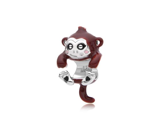 MOISS stříbrný přívěsek SMMALT OPICE