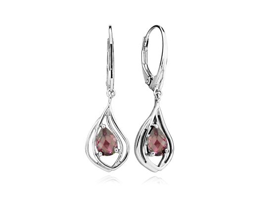 MOISS stříbrné náušnice GRANÁT