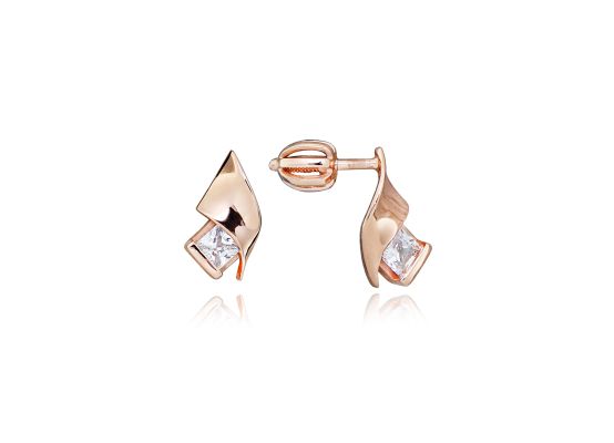 MOISS stříbrné náušnice ROSE