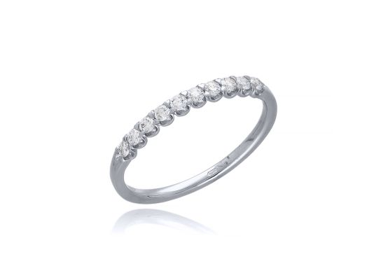 MOISS LG diamantový prsten z bílého zlata