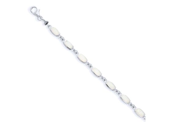 MOISS stříbrný náramek OPÁL