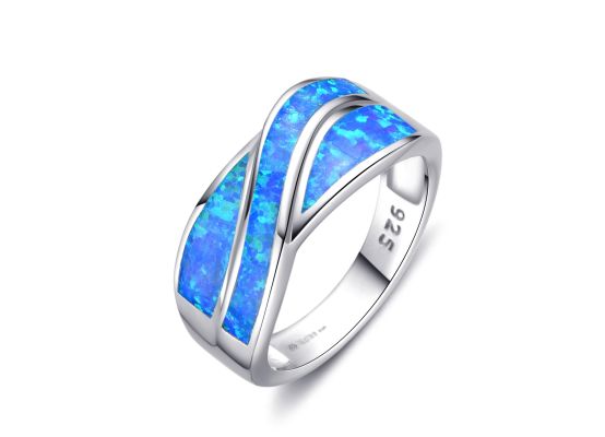 MOISS stříbrný prsten OPÁL