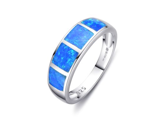 MOISS stříbrný prsten OPÁL