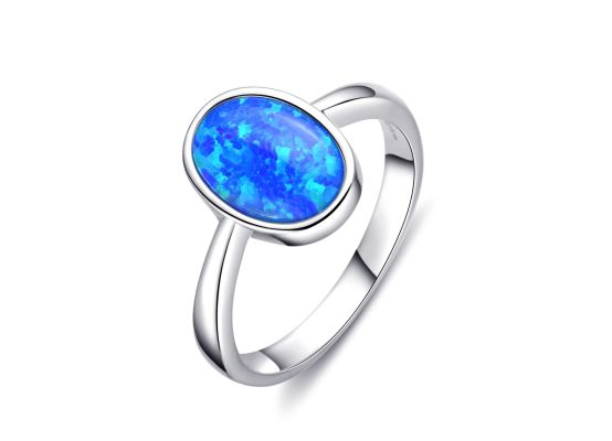 MOISS stříbrný prsten OPÁL