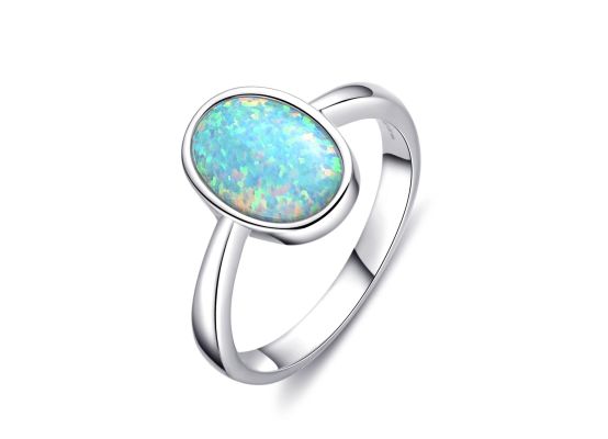 MOISS stříbrný prsten OPÁL