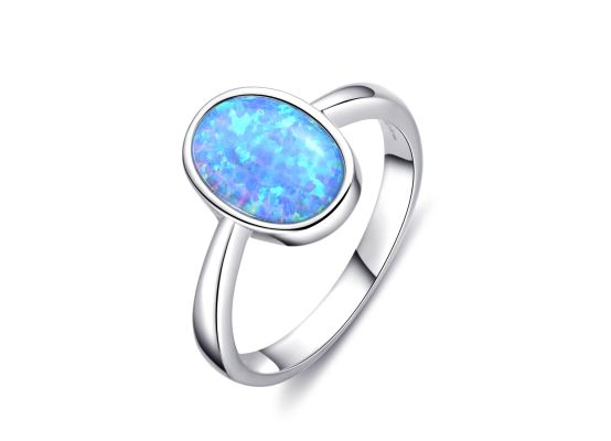 MOISS stříbrný prsten OPÁL