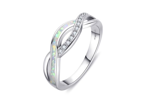 MOISS stříbrný prsten OPÁL