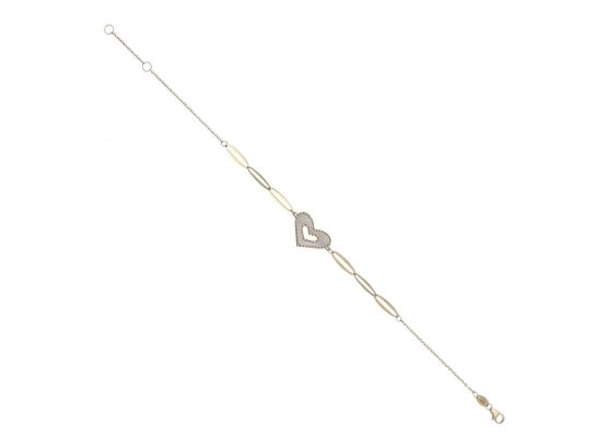 MOISS náramek ze žlutého zlata SRDCE