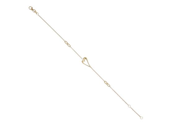 MOISS náramek ze žlutého zlata SRDCE