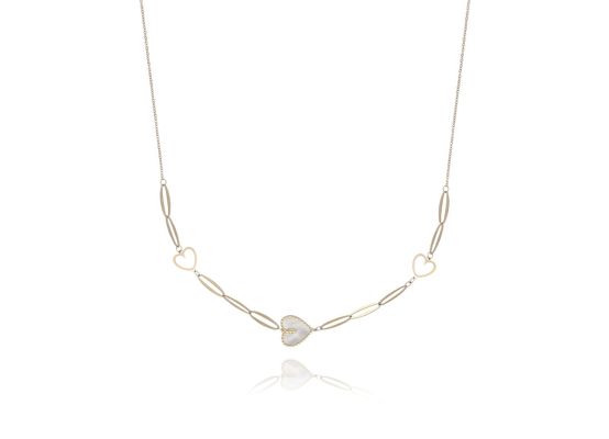 MOISS náhrdelník ze žlutého zlata SRDCE