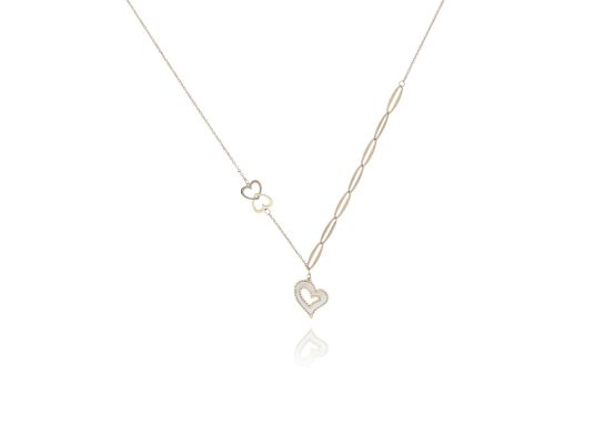 MOISS náhrdelník ze žlutého zlata SRDCE