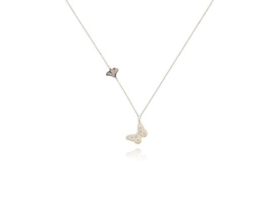 MOISS náhrdelník ze žlutého zlata MOTÝL