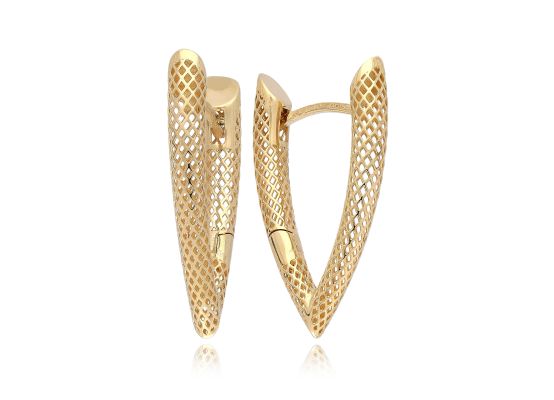 MOISS náušnice ze žlutého zlata