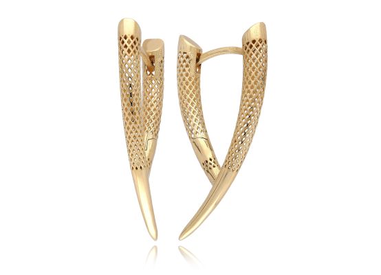 MOISS náušnice ze žlutého zlata