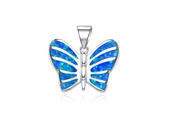 MOISS stříbrný přívěsek OPÁL MOTÝL