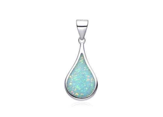 MOISS stříbrný přívěsek OPÁL KAPKA