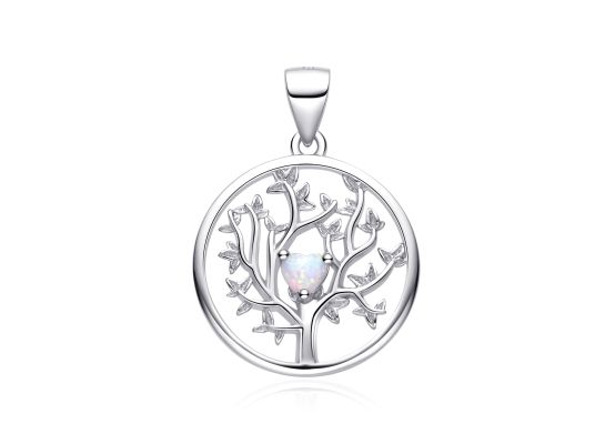 MOISS stříbrný přívěsek OPÁL STROM