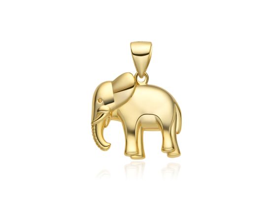 MOISS stříbrný přívěsek SLON GOLD