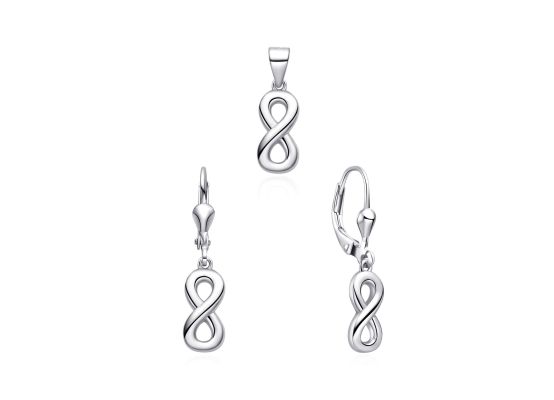 MOISS stříbrná sada NEKONEČNO