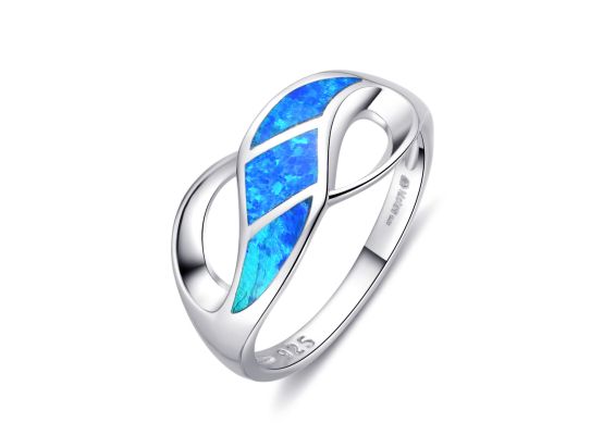 MOISS stříbrný prsten OPÁL