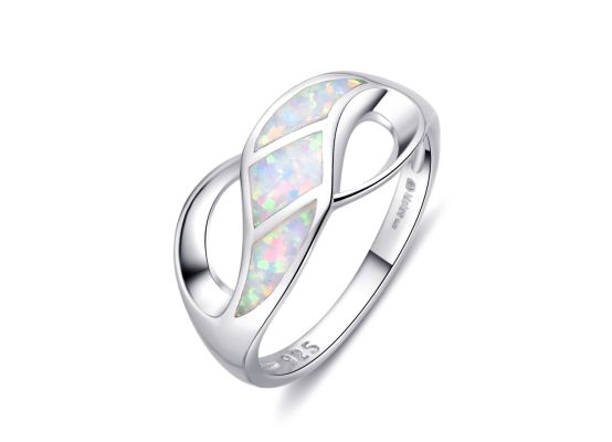 MOISS stříbrný prsten OPÁL