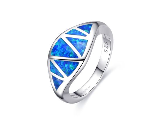 MOISS stříbrný prsten OPÁL