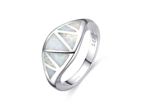 MOISS stříbrný prsten OPÁL